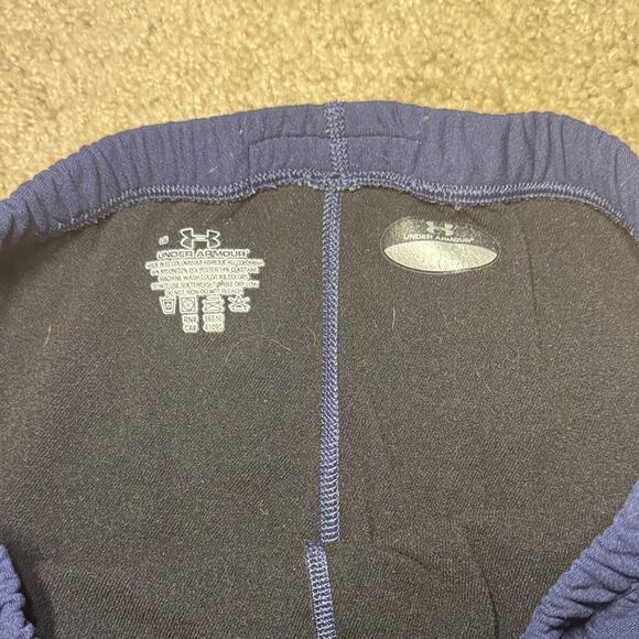 Under Armour Midnight Blue Lined Leggings Tights Women's Large - Picture 3 of 5